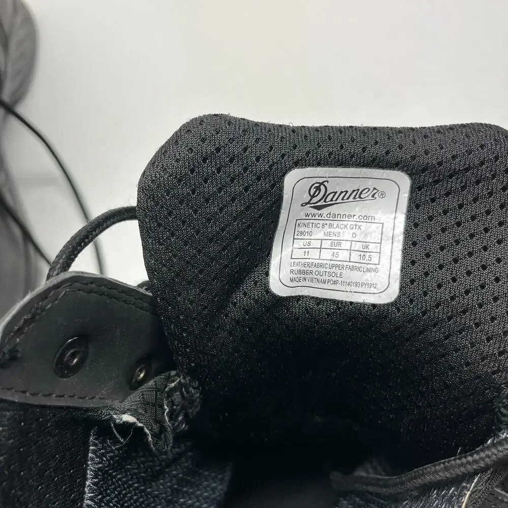 Danner Kinetic GTX Black High Waterproof Work Boot Men’s Size 11